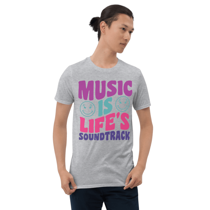 Music Is Life's Soundtrack - Unisex T-Shirt Music,T-Shirt - BeMelodic Swag Shop 7